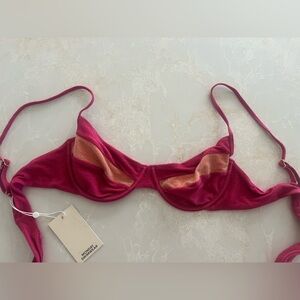Monday Swimwear Pink and Orange Bra Intimates